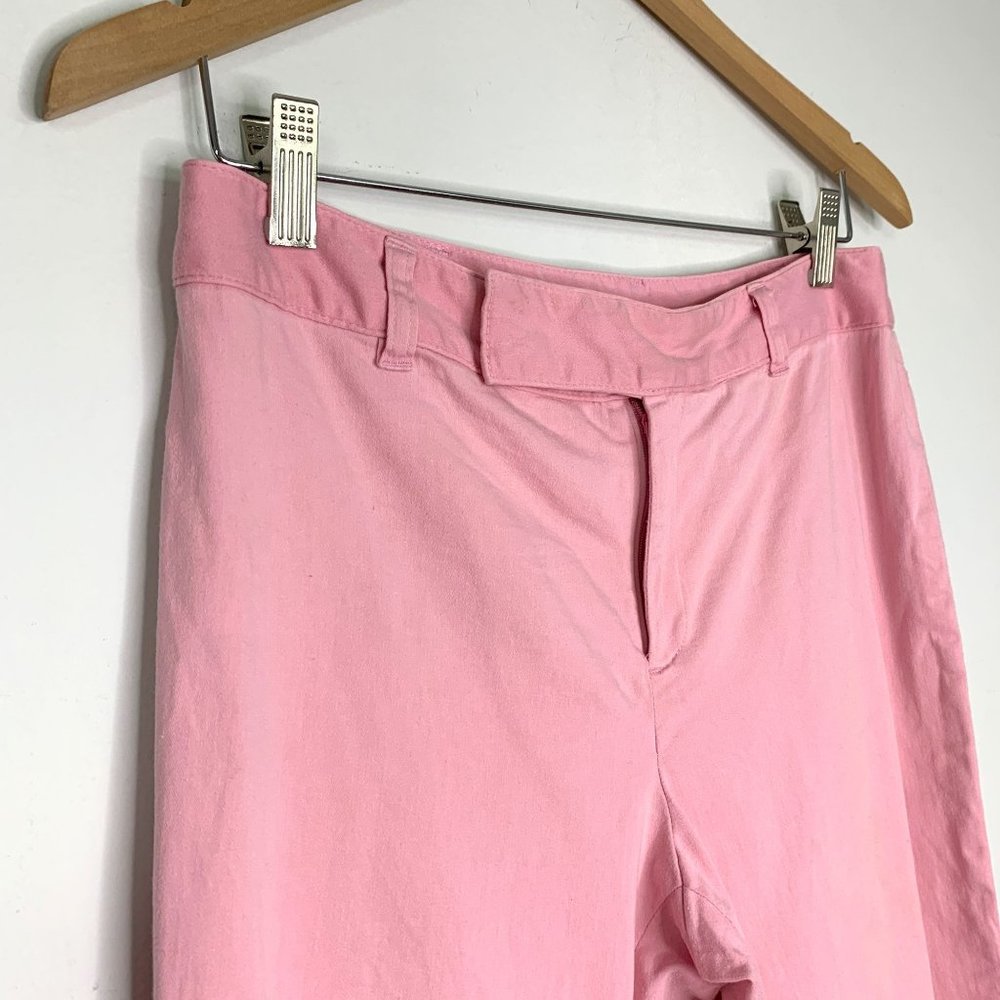 NINE WEST Pink Barbiecore Cropped Pant Sz 8 - Picture 2 of 7